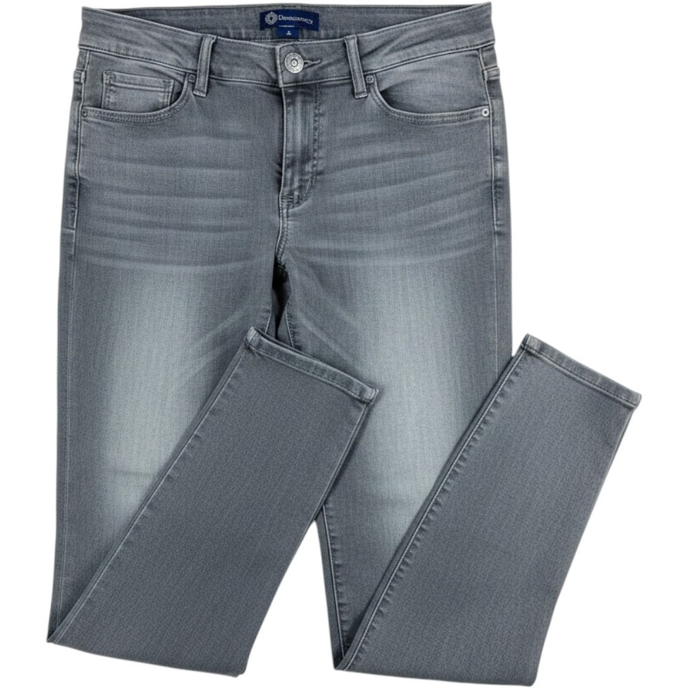 Democracy Ab solution Skinny Jeans Gray Stretch Denim Size 12 Womens